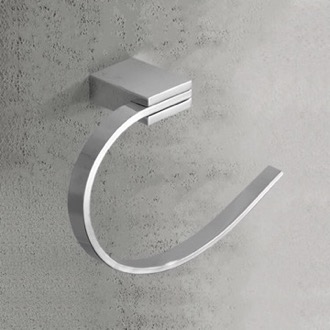 Towel Ring Modern Polished Chrome Towel Ring Nameeks NCB32